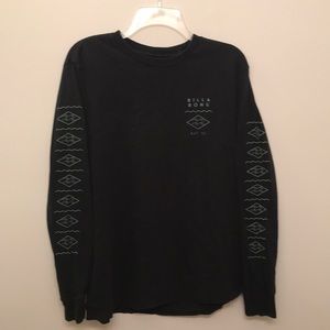 Billabong Black Long Sleeve T Shirt - Medium